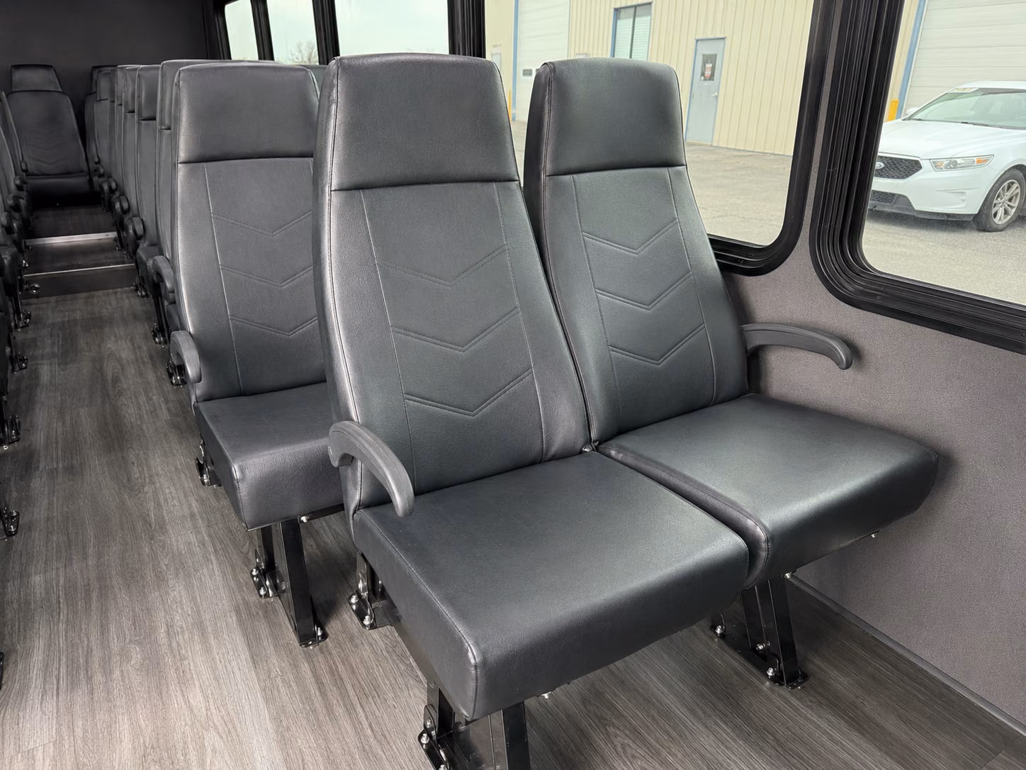 reno 18 passenger minibus inside