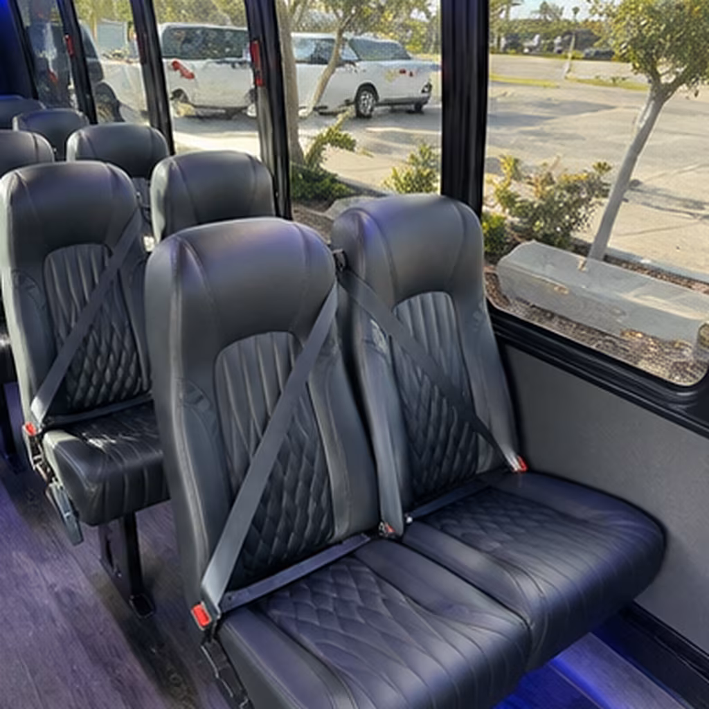 reno 25 passenger minibus interior