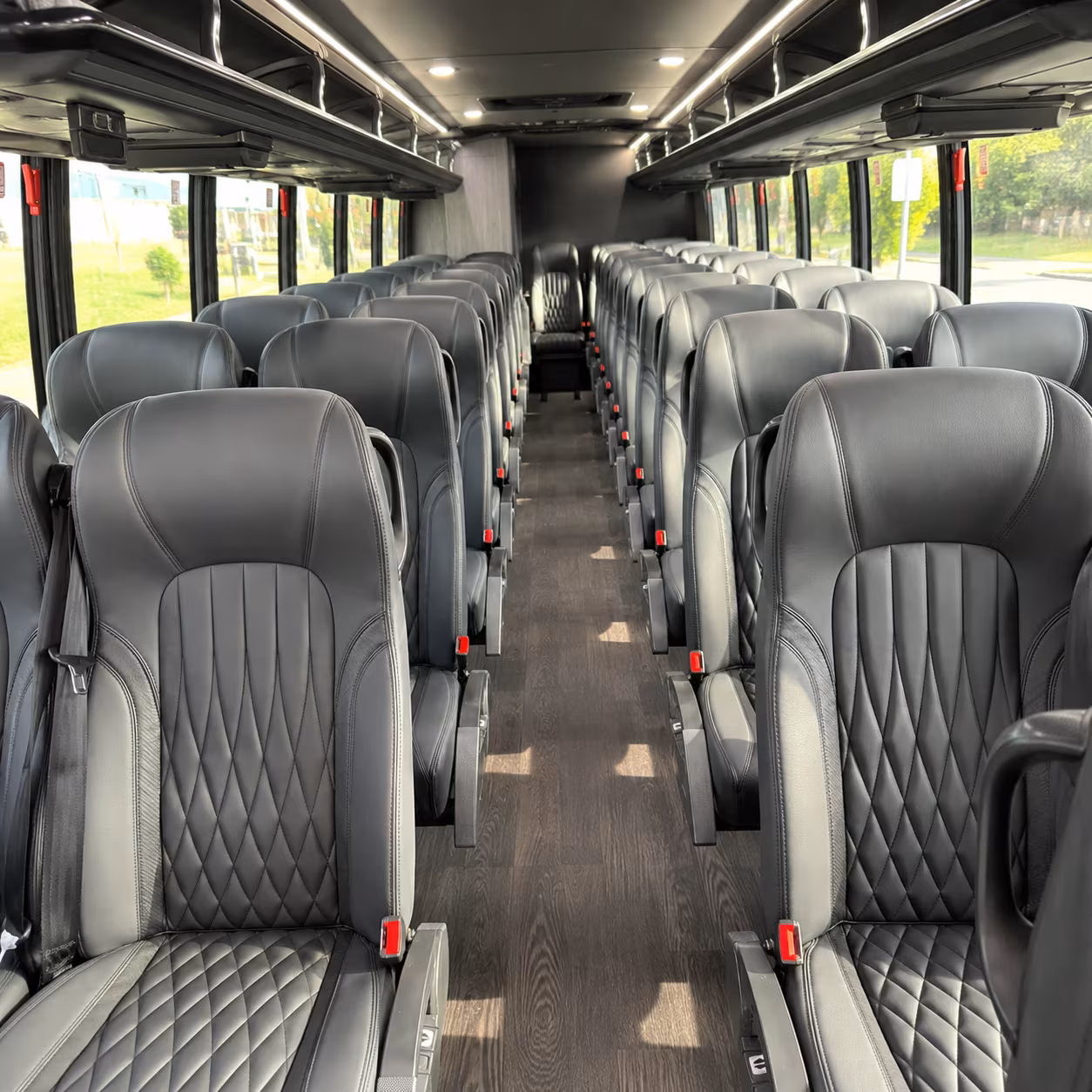 reno 28 passenger minibus interior