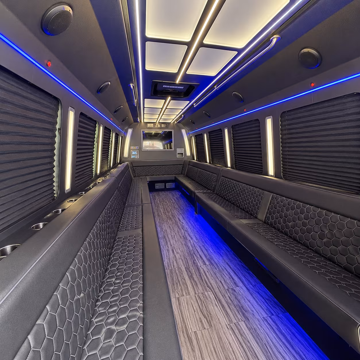 reno 30 passenger party bus interior