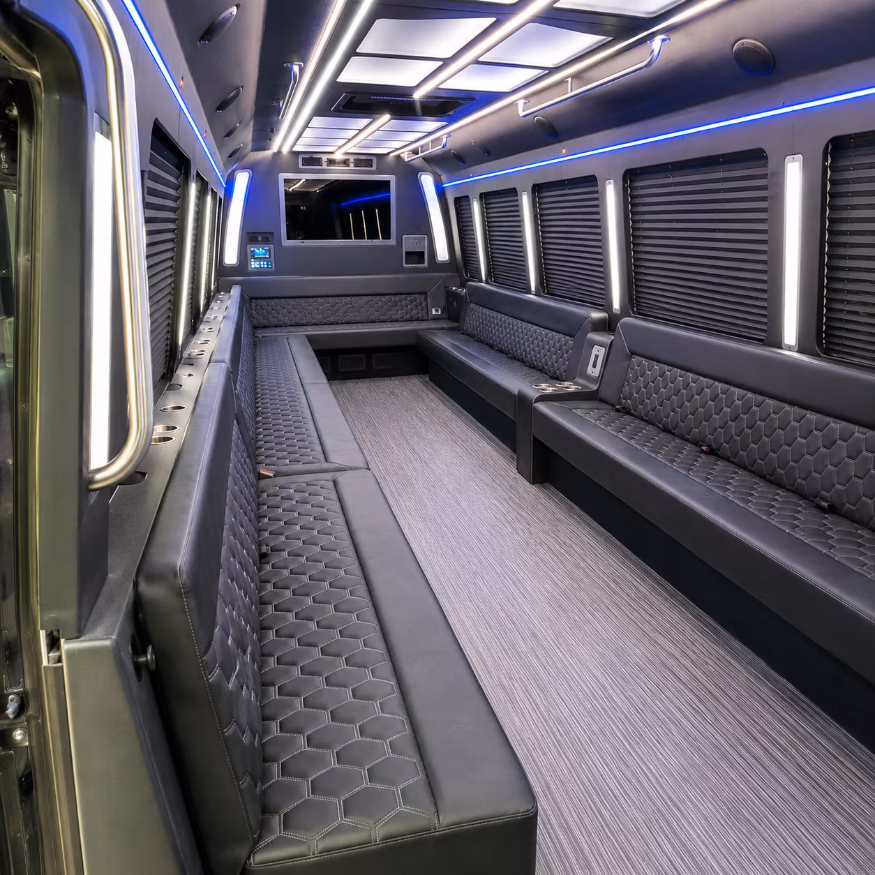 reno 40 passenger party bus interior