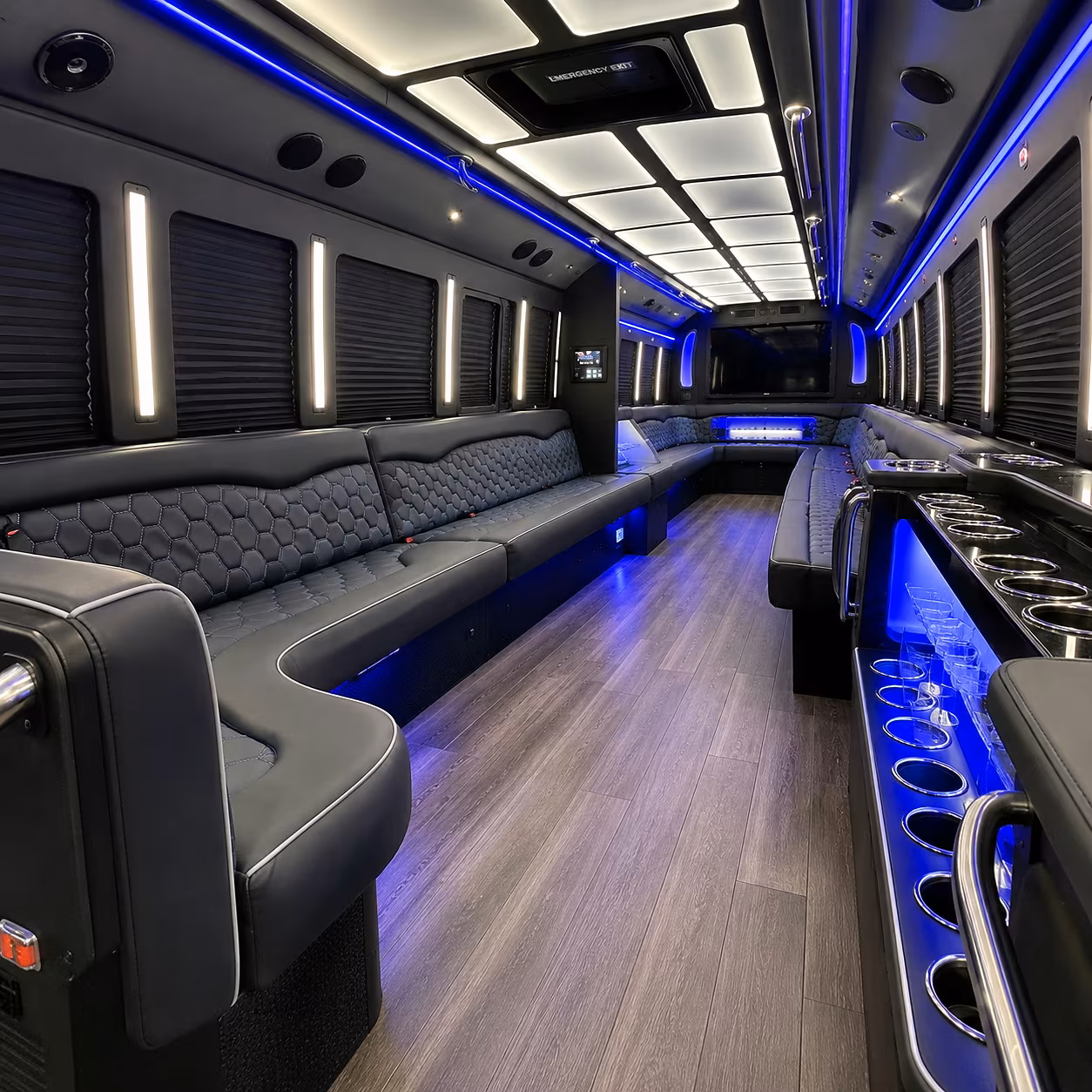 reno party bus interior
