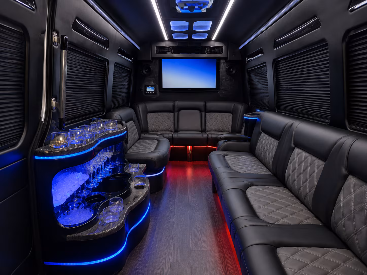 reno sprinter limousine inside